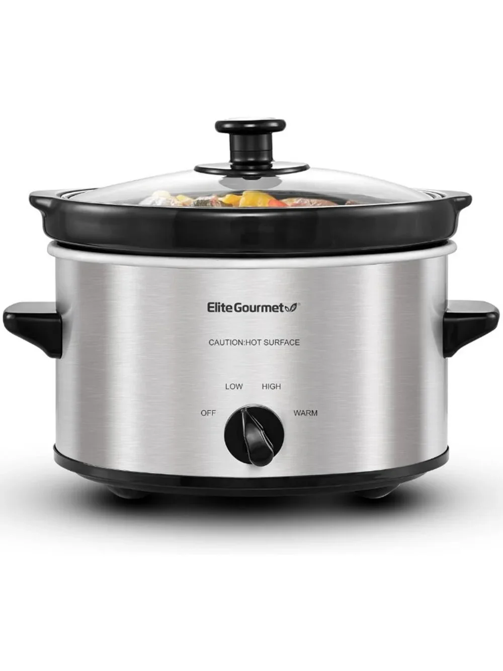 2 Quart Electric Slow Cooker with Adjustable Temp - Perfect for Stews, Sauces